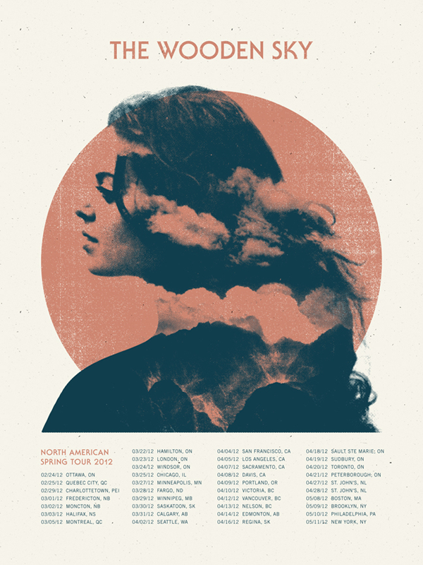 Wooden Sky tour poster